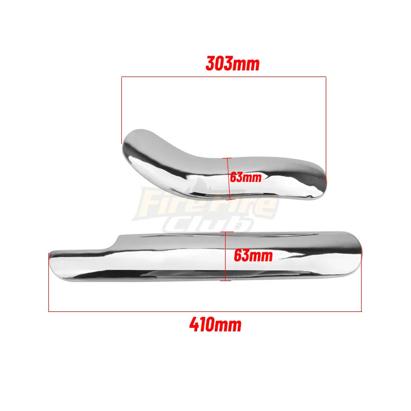 Motorcycle Exhaust Muffler Pipe Protector Heat Shield Cover For Honda Shadow VT750 VT400 1997-2003