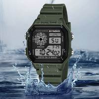 Sports Military Watch Men Waterproof Digital Watches Square Colorful Luminous Men's Electronic Wristwatch Reloj De Hombre