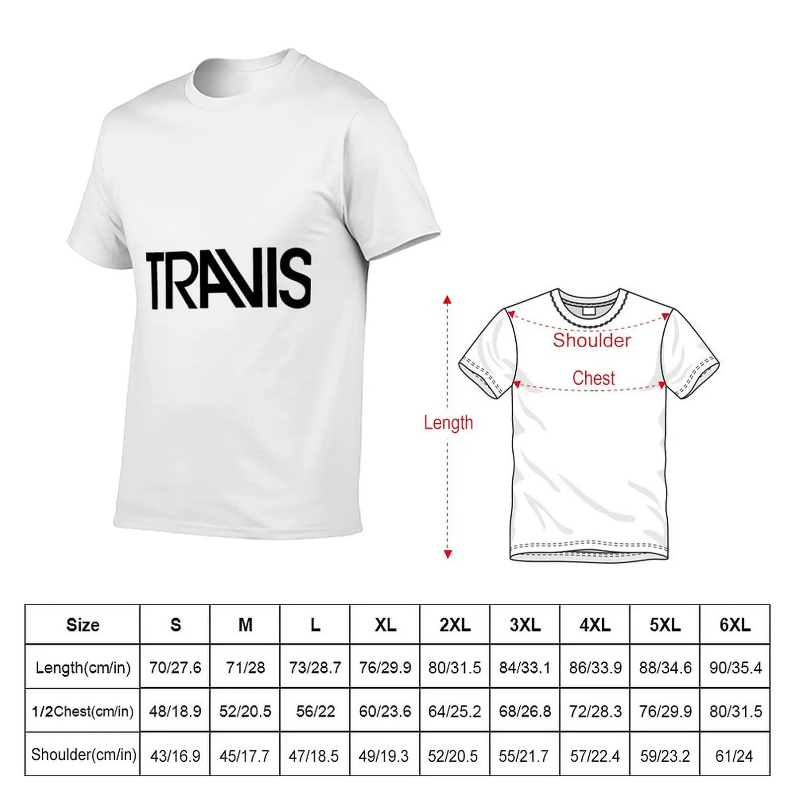 New Travis The Band T-Shirt summer tops Aesthetic clothing sweat shirts, men