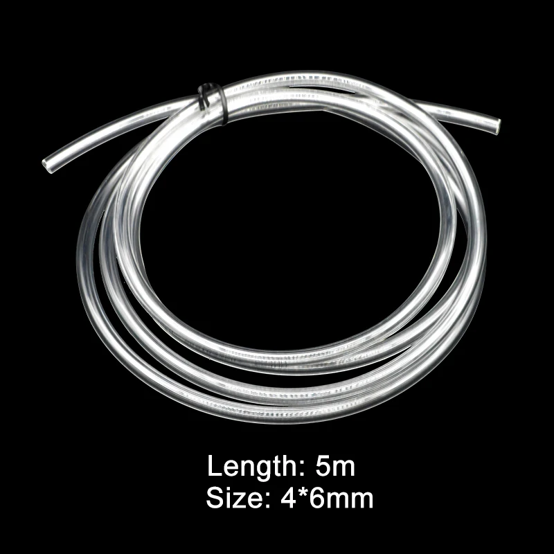 Aquarium CO2-Rohr, Sauerstoffschlauch für Aquarienpflanzen, CO2-Generator, Regler, Reaktorsystem, Kit-Set, Zubehör, PU, 4 x 6 mm, 2 m, 5 m