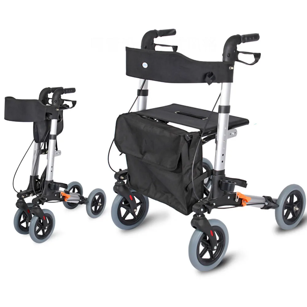 aluminum lightweight rollator walker with seat