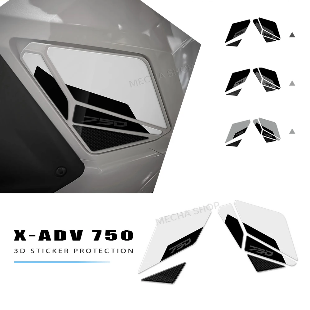 

For Honda X-ADV 750 2025 Motorcycle Accessories Tank Side Protective Stickers