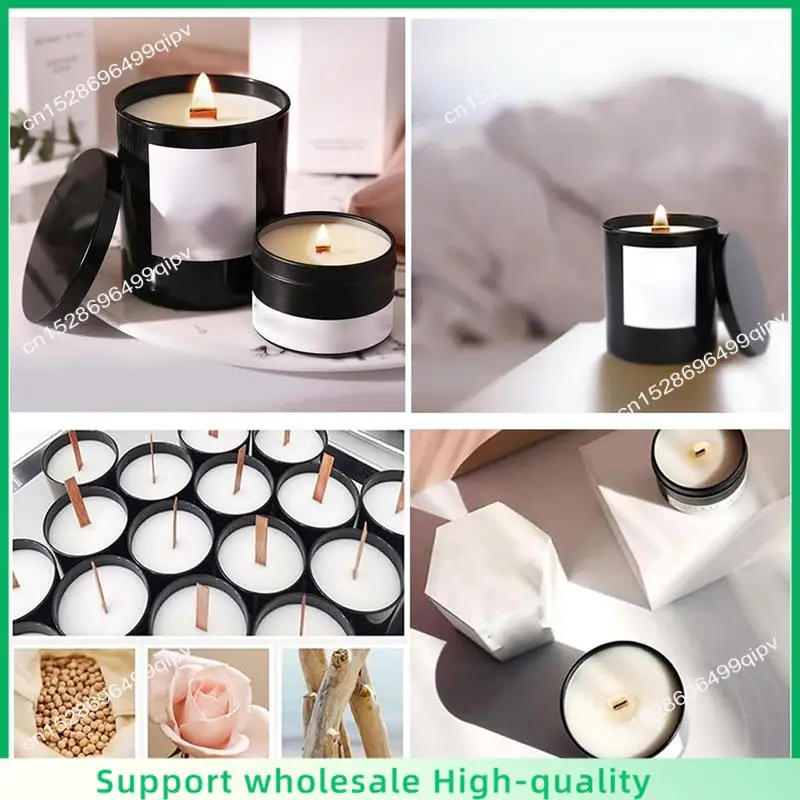 ABSF Candle Trimmer And Smokeless Candle Wicks With Iron Stand For DIY Candle Making,100Pcs 5.1 X 0.5 Inch