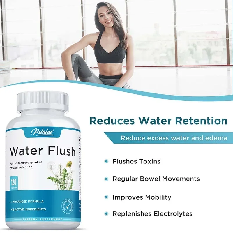 Capsule di integratore diuretico per la perdita di peso: allevia il gonfiore, riduce l'eccesso d'acqua, aiuta la disintossicazione e la salute urinaria
