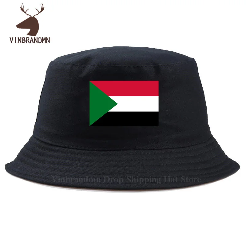 North Sudan Sudanese SDN Islam men women baseball caps 2022 summer hot sale bucket hats hip hop new nation flag 02 fishing hats