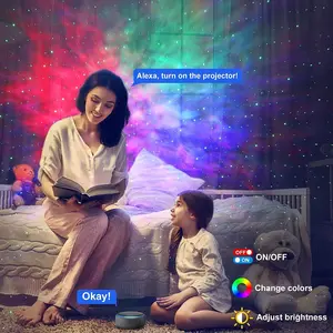 Máy chiếu SMART Aurora Galaxy Star, LED Night Light, Tuya, Wi-Fi, Alexa Voice Control, Control Control, Trẻ em, Quà tặng trẻ em 8 Máy chiếu Tuya bán hàng chính - 7