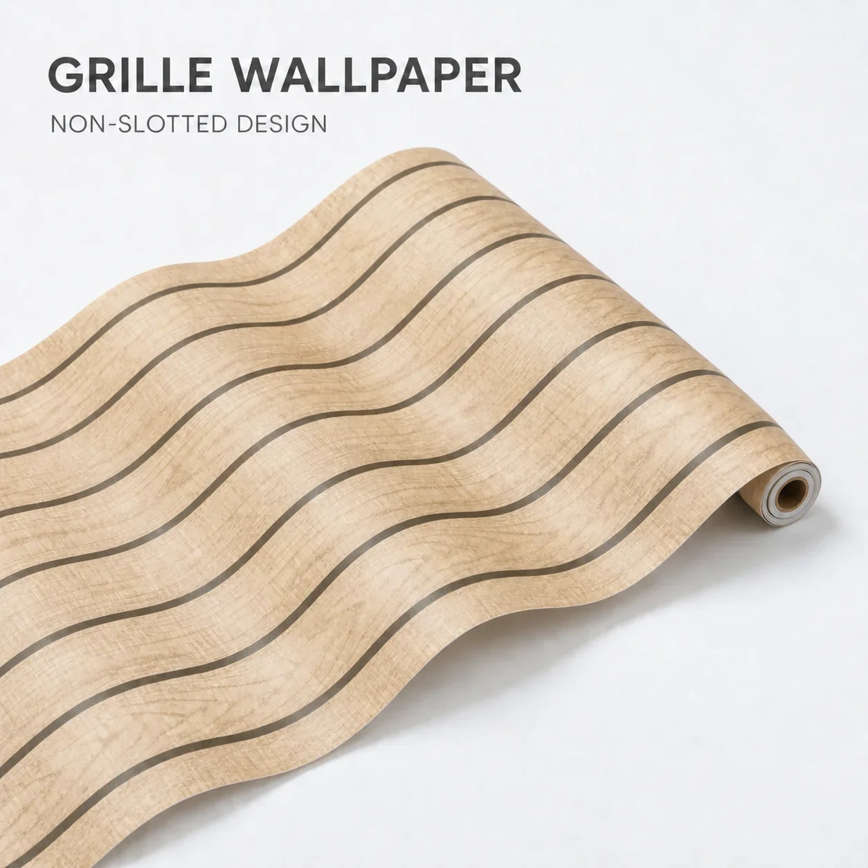 Wood-Effect Striped Wall Stickers And Waterproof Sheeting Suitable For Decorating Feature Wall In Living Room And Studie.