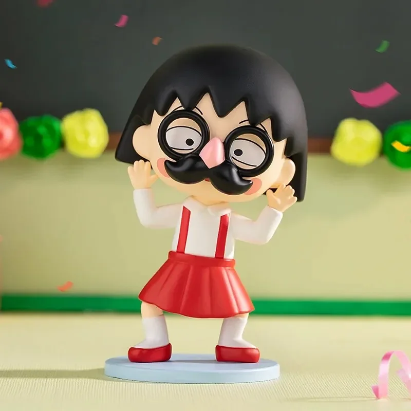 POP MART Chibi Maruko-chan's Quirky Adventures Series Figures 1PC/9PCS POPMART Blind Box Anime Action Figure Cute Figurine