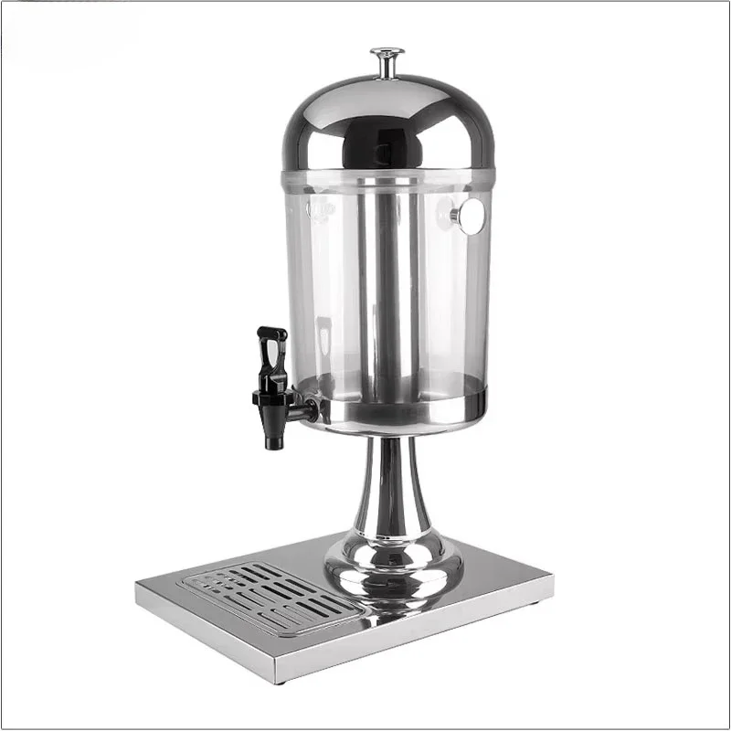 Commercial 8L Stainless Steel Table Top Juice Drink Cooler Dispenser Hot Beverage Dispenser Restaurant Equipmen