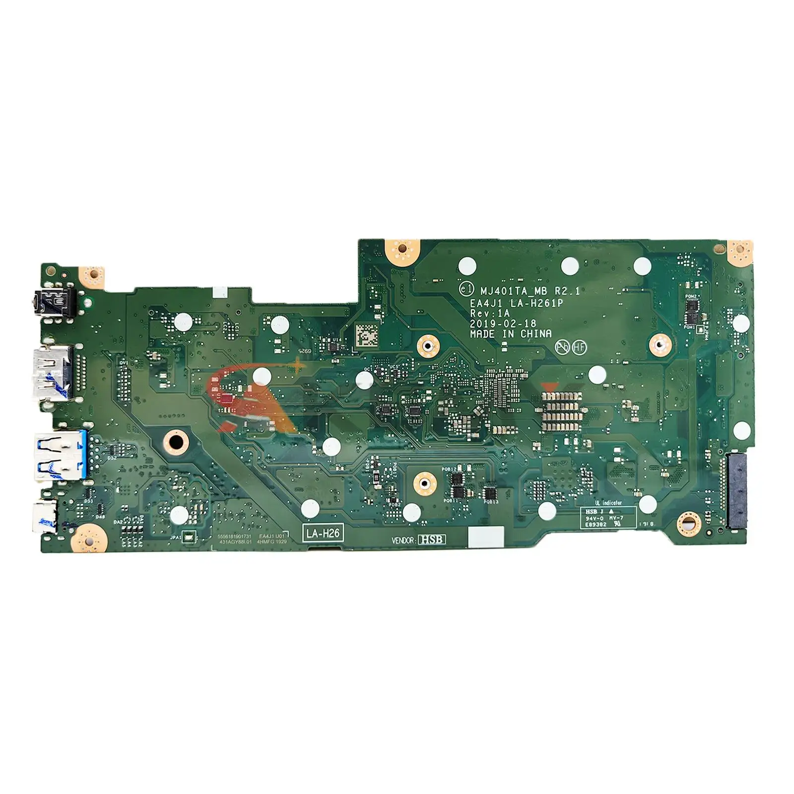 MJ401TA M3-8100Y CPU 4G/8G Notebook Mainboard For ASUS ImagineBook MJ401TA 14inch FHD EA4J1 LA-H261P Laptop Motherboard