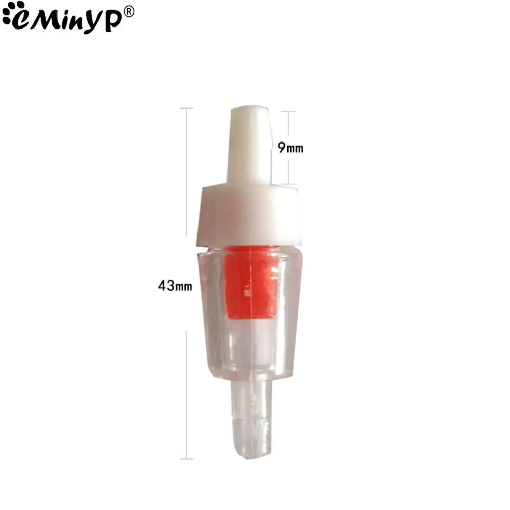 10PCS Plastic One Way Check Valve For Aquarium Air Pump for 4mm Inner Standard Aquarium Air Pipe