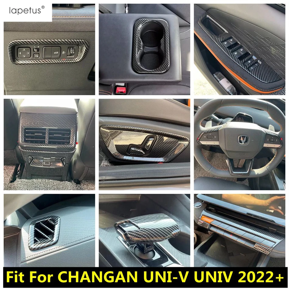 

Gear Shift Head / Window Lift / Steering Wheel / Water Cup Holder Cover Trim ABS Accessories For CHANGAN UNI-V UNIV 2022 - 2024