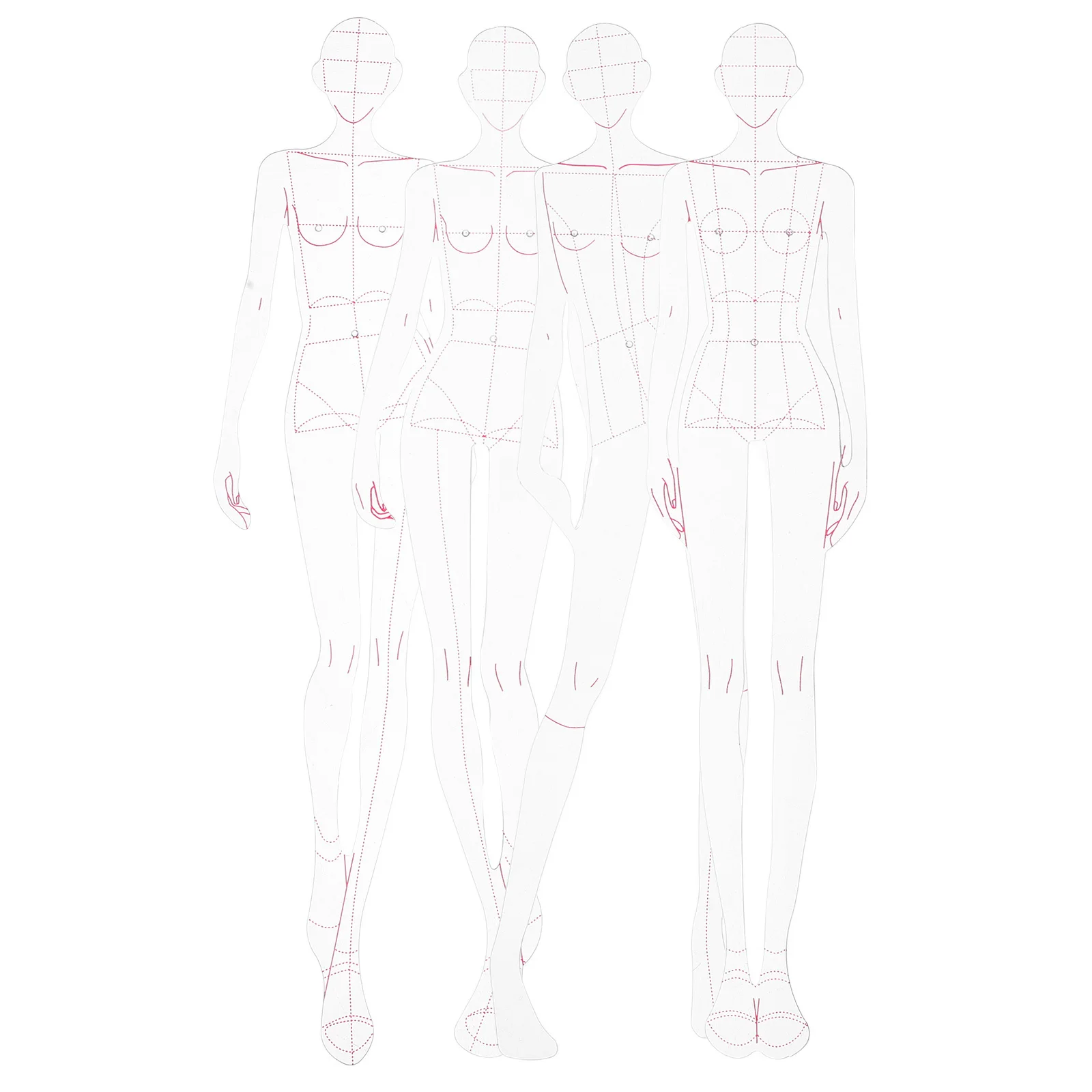 

1 Set Measurement Curve For Clothing Design Female Figure Drawing Templates Precision Sewing Gauge Tailor Craft Tool