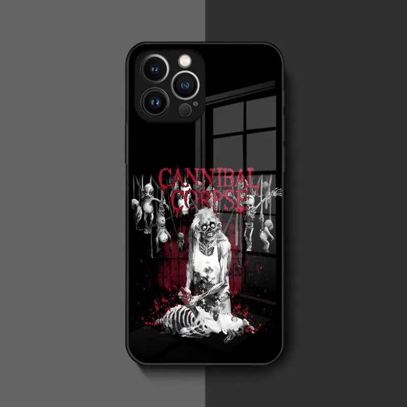 Cannibal Corpse Phone Case For Iphone 14 12 11 13 Pro Max Mini X 8 Xr Xs 7 Puls 6 Glass