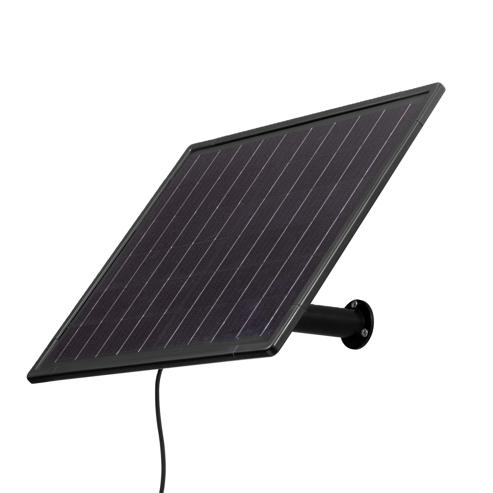 25w Black Mini Solar Panel Powered 18650 Battery Outdoor Waterproof Charger USB 5V 12V1A Built-in battery solar panels