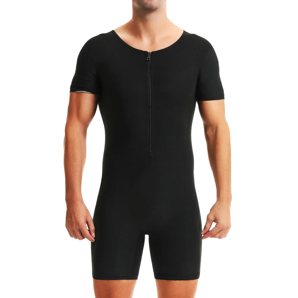 Men Sauna Suits Hot Sweating Jumpsuits Waist Trainer Weight Loss for Fitness Gym Exercise Training Wear Fat Burning Bodysuits image 5