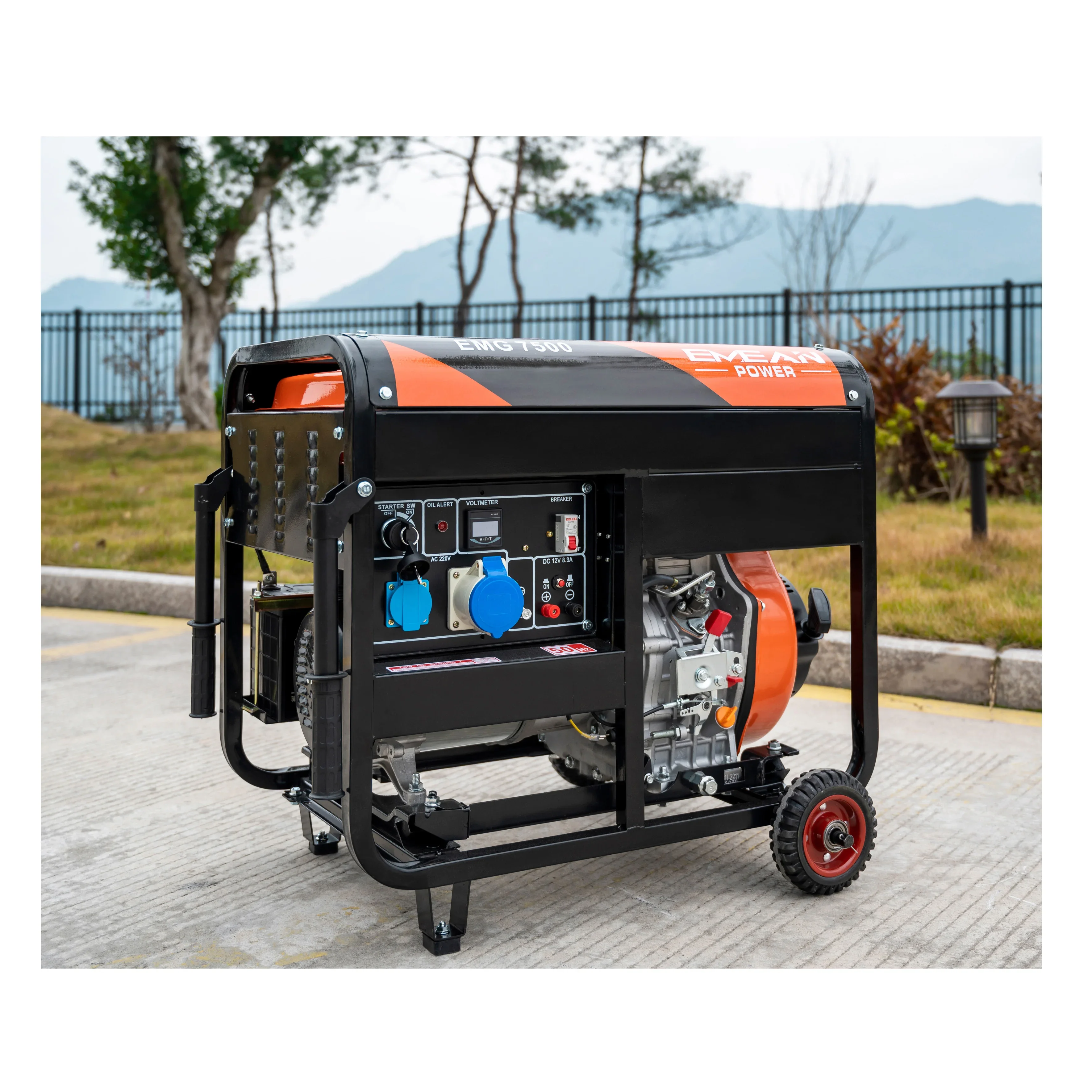 Portable 7 kva electric diesel generator 5kva or 6kva 7kva 5 kva 60 hz price silent 110v 220v