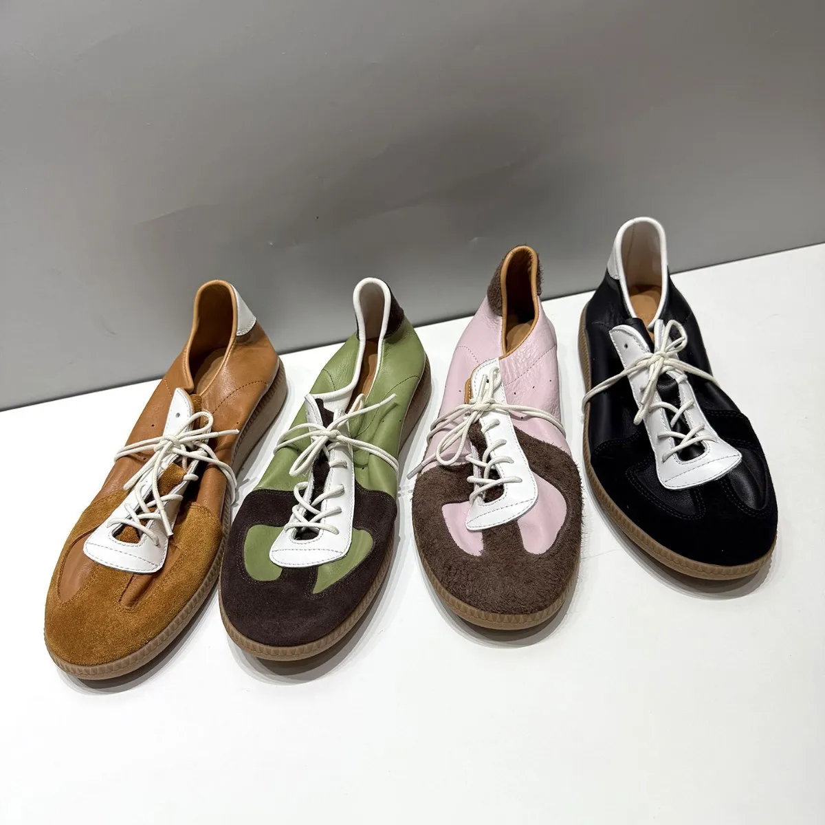 Lightweight Suede Retro German Military-Style Shoes, Unisex Couple's Soft Sole Elevated Casual Shoes