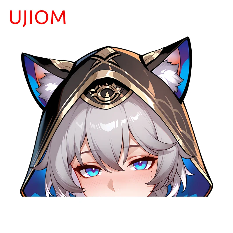 UJIOM Cipher Honkai Star Rail Peeker Wall Sticker Creative Enchanting Occlusion Scratch Vinly Decal Fashionable Laptop Wallpaper