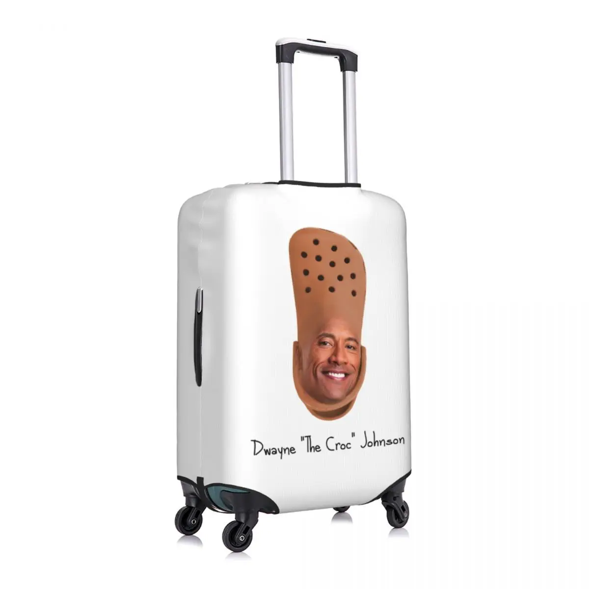 Fundas protectoras para maletas de viaje, divertidas y personalizadas, Dwayne The Croc Johnson