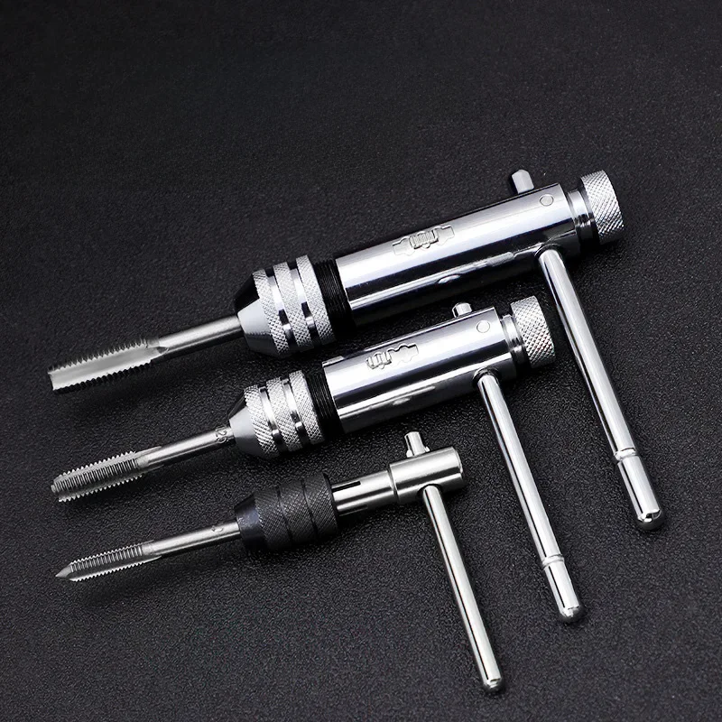 Industrial grade high hardness internal thread hand tap metric set extended standard straight groove fine thread hand tap image 2