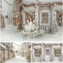 Fondo fotográfico de nieve blanca para niños, accesorios de estudio fotográfico, invierno, navidad, Frosty Street Frosted, vacaciones, Boutique