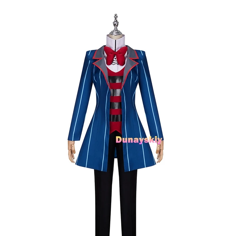 Mr. Vox Anime Hazbin Vox Cosplay Kostuum Pak Enge Demon Kleding Voxy Uniform Hotel Cosplay Cosplay Halloween Rol Party Man