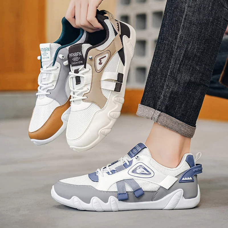 

Дышащая мужская спортивная обувь для бега на толстой платформе с сетчатым верхом, баскетбольные тенденции 2024, спортивные мужские повседневные кроссовки для ходьбы в тренажерном зале