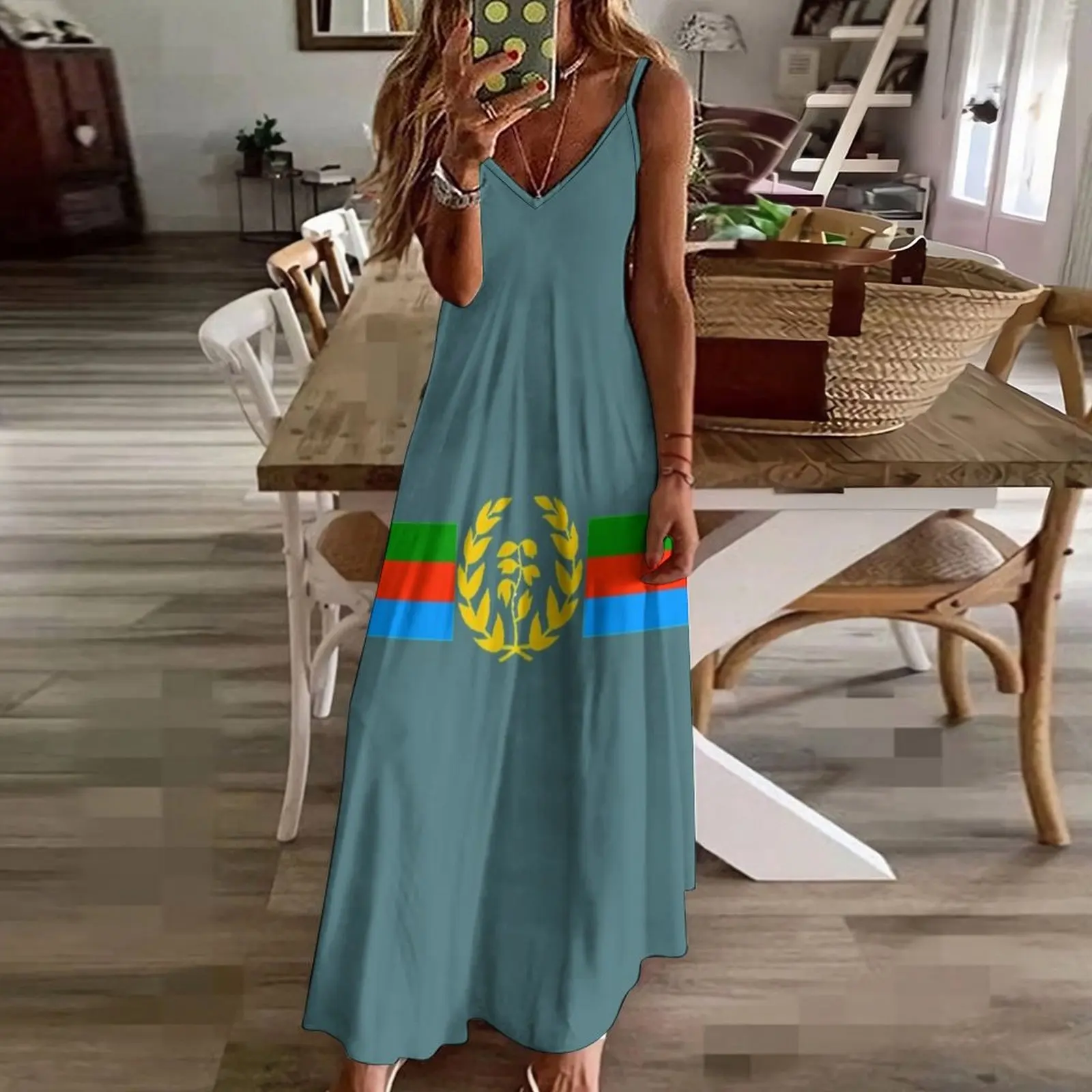 Eritrean Flag - Eritrean Emblem & Eritrea Flag Shirt Sleeveless Dress women\'s evening dress 2024 Women\'s skirt