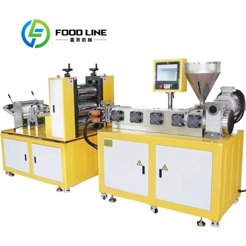 Conical Twin Screw Extruder Integrated Vacuum Degassing Channel Removes Water Gas Inside PVC Melt For Smooth Profile Surface