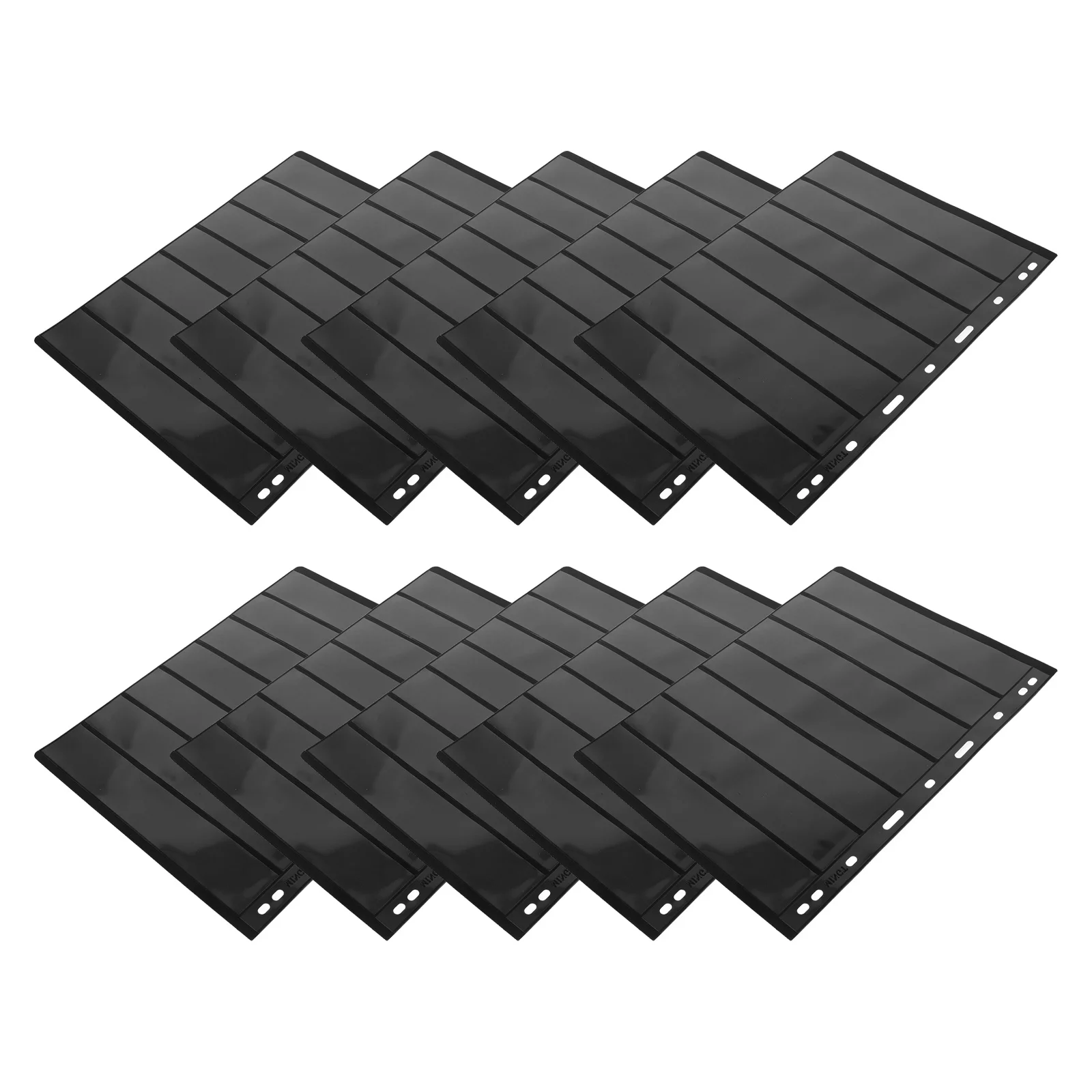 صفحات مخزون الطوابع حامل شفاف قابل لإعادة الاستخدام لطوابع العملات المعدنية وبطاقات جمع سبعة صفوف إدراج الألبوم القياسي