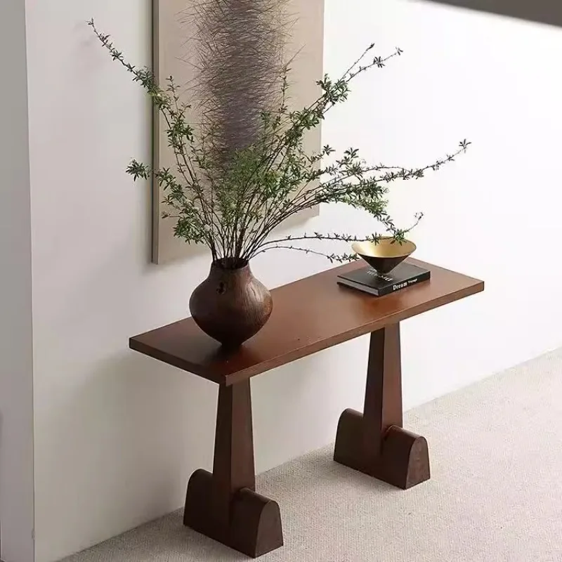 

For Wabi Sabi Rustic Console Table For Hallway Entrance Minimalist Premium Console Table Neutral Eclectic Estrecha Furniture