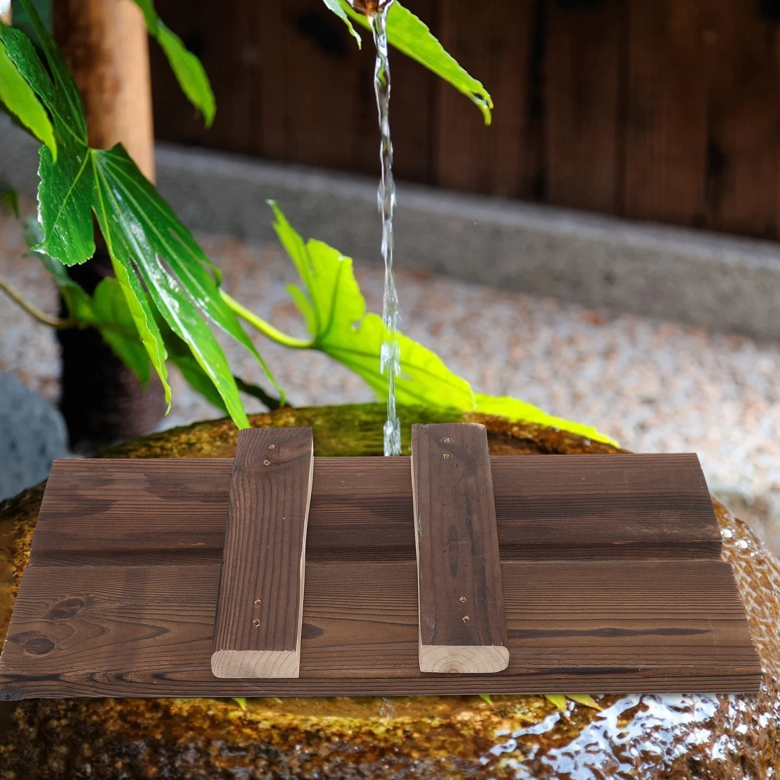 

4pcs Fish Tank Waterfall Wood Board Aquarium Landscape Decor Diy Fountain Feature Retro Wooden Accessories For Fish Tank