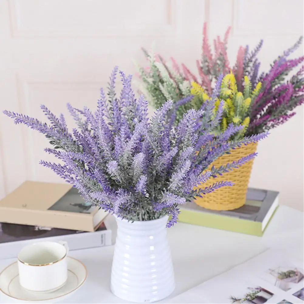 Immortal Artificial Flower Realistic Appearance Multi-purpose Rustic Simulation Lavender Home Room Decor Wheat Spike Flocking