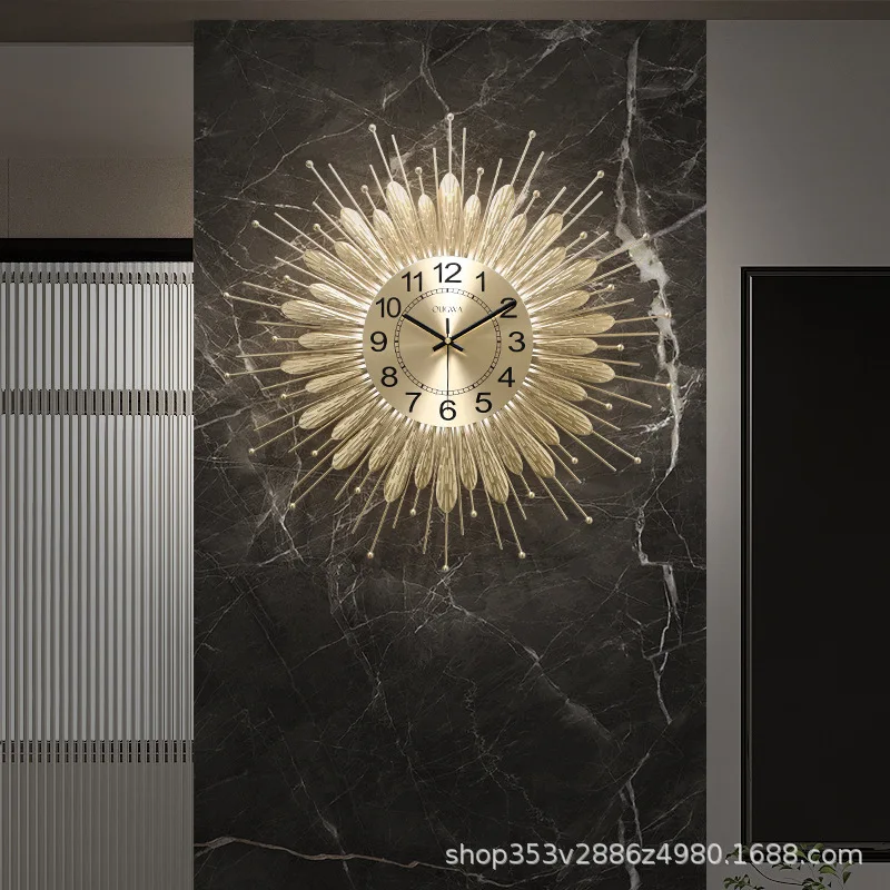 

Zml premium wall clock - stylish living room timepiece, creative & elegant design, new silent quartz movement