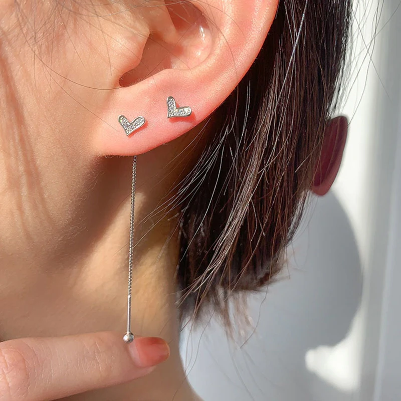 925 Sterling Silver Small Round Bead Studs Earrings