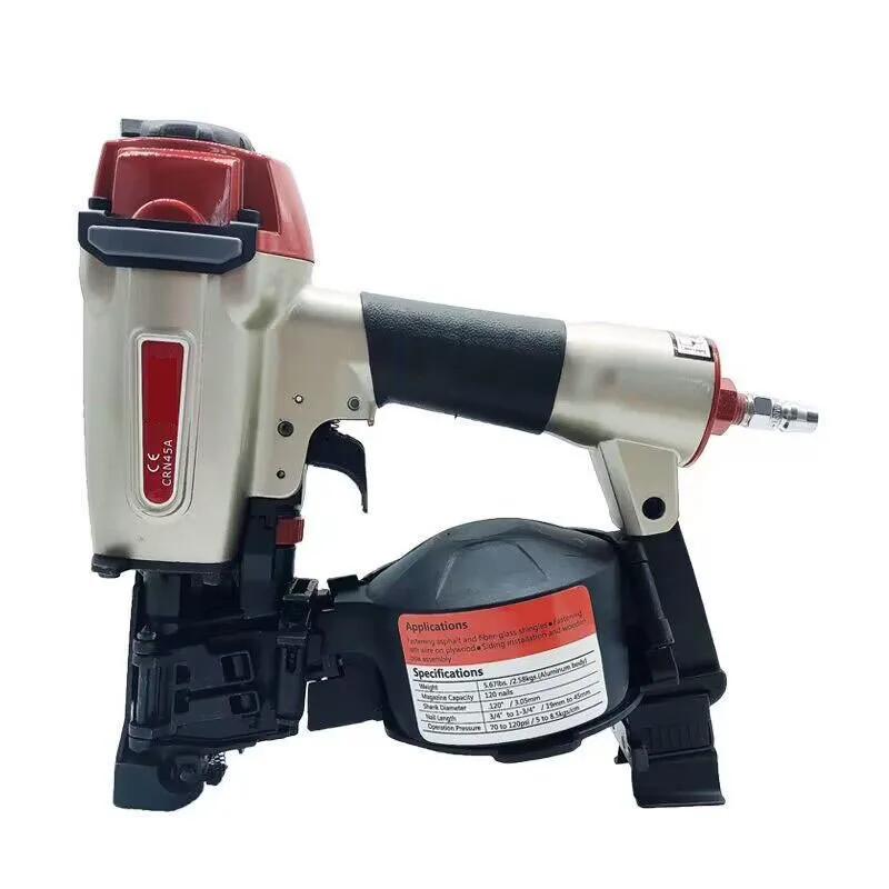 CN45A Air Coil Roof Nailer Pneumatic volume nail gun big cap linoleum air  roof asphalt tile house l gun  machine