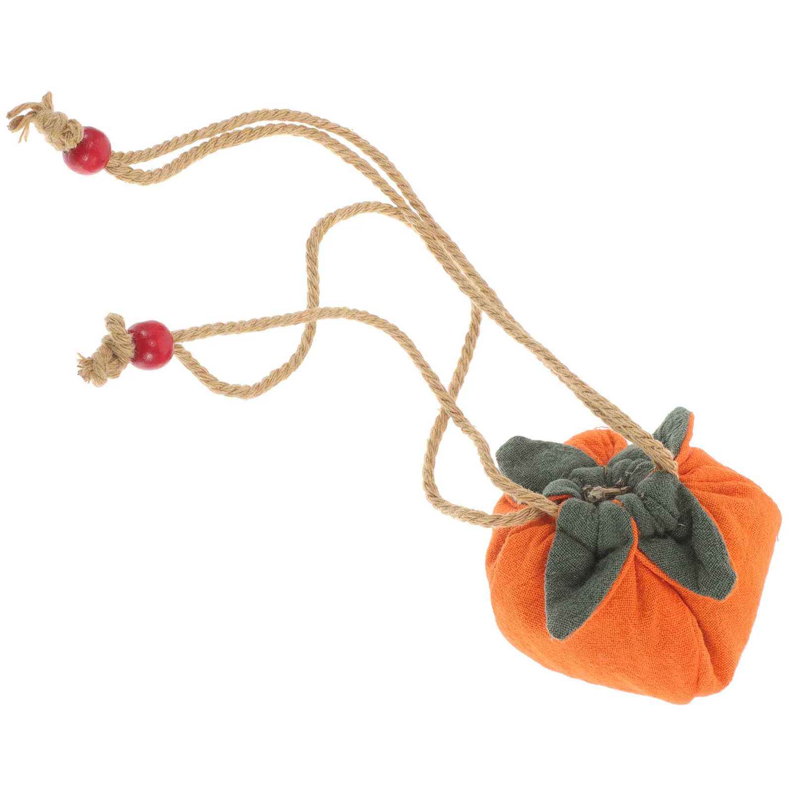 

Persimmon Blessing Sachet Empty Bag Chinese Silk Brocade Pouch for Car Rear View Mirror Good Luck Charm Feng Shui Ornament