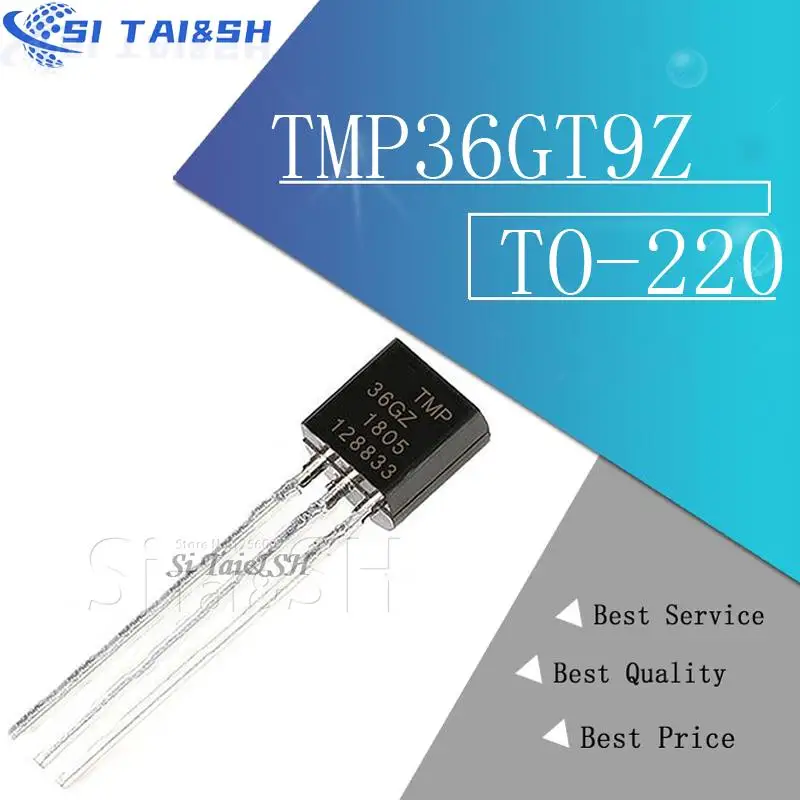 Si Tai&SH 5pcs TMP36GT9Z TMP36GZ TMP36 sistema de dados de temperatura