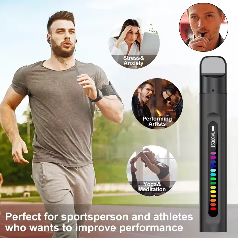 

New Portable electronic lung activity breathing test trainer,improving breathing, running, hiking, fitness,yoga aerobic exercise