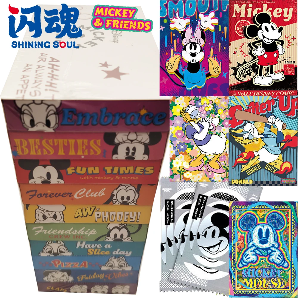 New SHINING SOUL Official Mickey and Friends Collection Card Creative Peripheral Exquisite Craftsmanship HD Cards Surprise Gifts