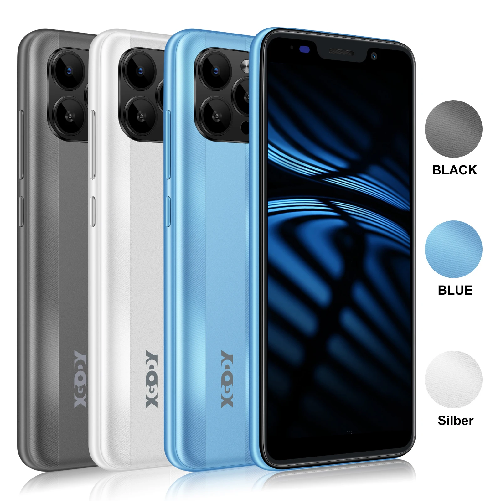 XGODY S21,Smartphone Android,16GB,5.5 inch,Mobile Phones,3G Network,Unlocked,Dual SIM Quad Core,5+5MP,2500mah,Face ID,Cellphones