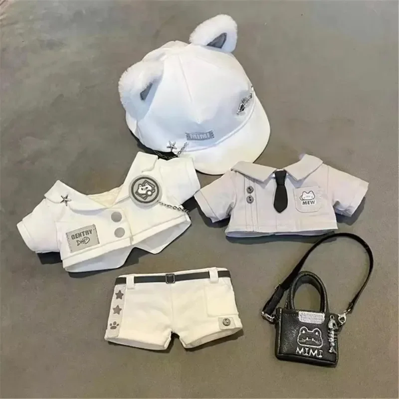 

20 см хлопковая кукольная одежда, крутой костюм, черная кукла Мяу Декон, сменная одежда, без атрибутов, нарядные куклы, милая одежда «сделай сам»