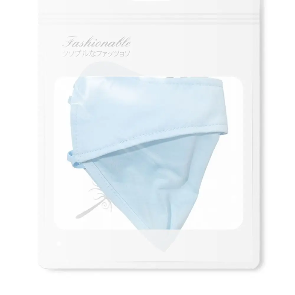 หน้ากากปิดหน้าผ้าไหมน้ำแข็งแฟชั่นป้องกันรังสียูวีสำหรับผู้หญิงหน้ากากกีฬาปรับได้ผ้าพันคอหน้าระบายอากาศได้