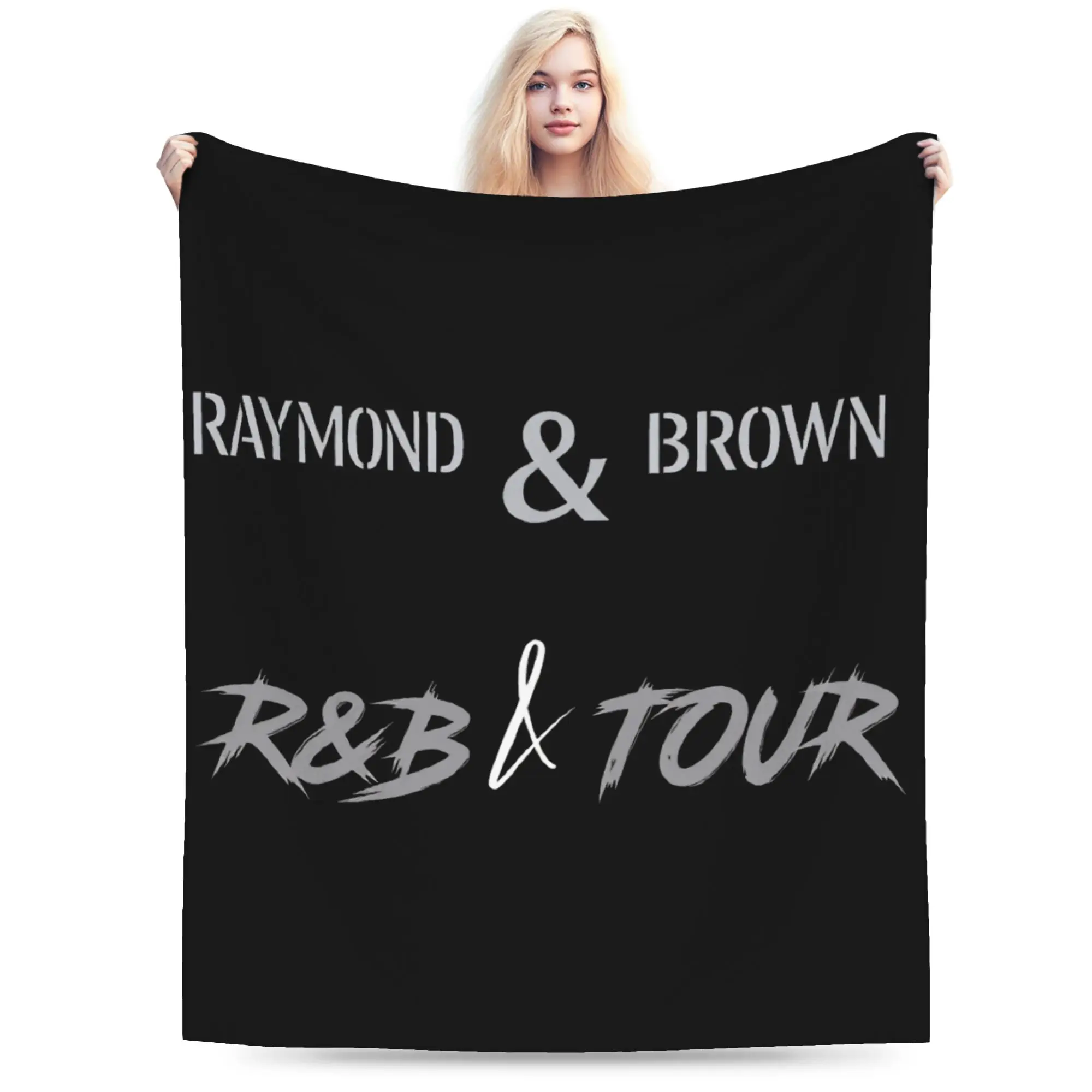 Chris Brown And Usher The Rb Tour Plush Blankets Raymond And Brown Flannel Bedding Throws For Home Decor Soft Warm Bedspread