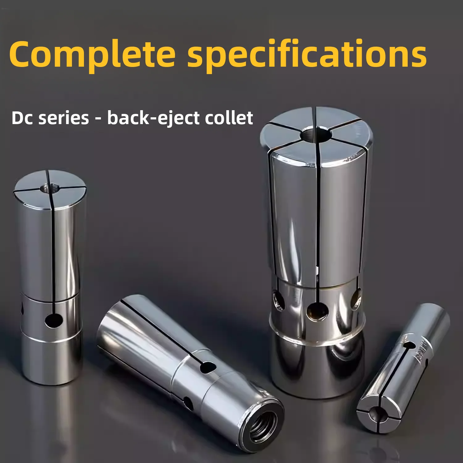 High Precision DC Pull-Back Elastic Collet Chuck 4/5/6/8/12, Extended Pull-Back Bar Tool Holder Collet for CNC