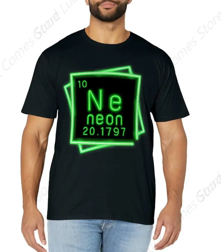 Funny Neon Element Of The Chemistry Periodic Table For Doy Man Funny T-Shirt