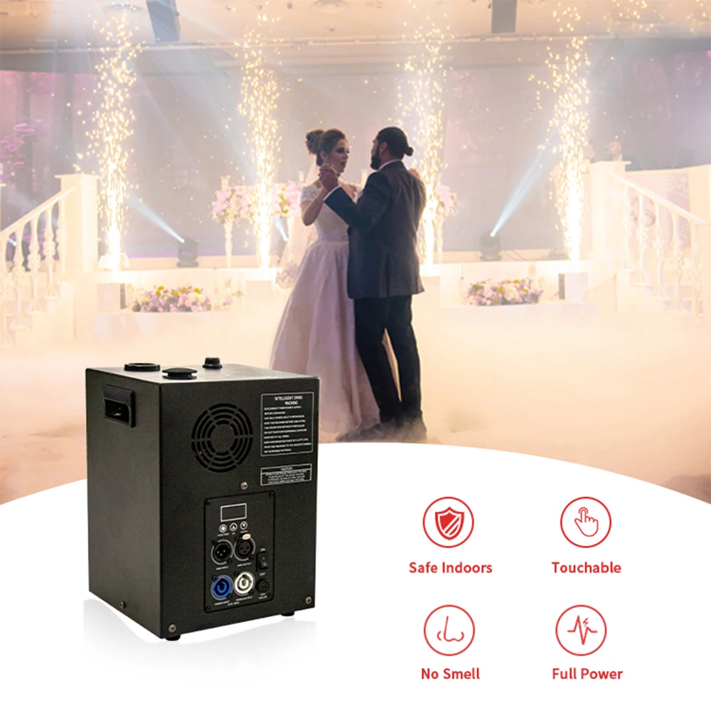 600w Mini Remote Cold Spark Machine Wedding Sparkler Box for Birthday Party,Large-Scale Events,Live Streaming and Bar,Shows,ETC