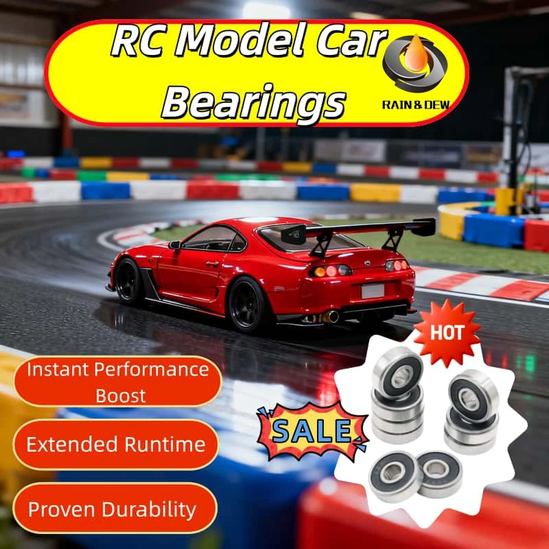 4 قطعة 683RS تحمل ABEC-7 هواية الكهربائية RC سيارة شاحنة الكرات الأسود مختومة 684RS 6800RS 6801RS 6802RS 6803RS 6804RS 6805RS