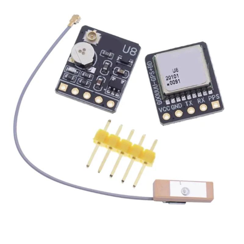 B47C نظام الملاحة لتحديد المواقع عبر الأقمار الصناعية U8 GPS + BDS وحدة الوضع المزدوج + هوائي التحكم في الطيران لاستبدال NEO-M8N NEO-6M
